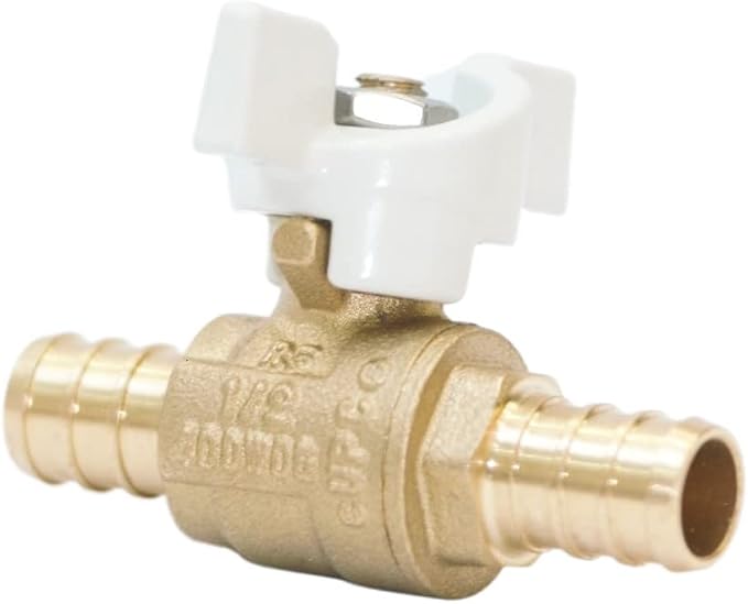 1/2-in Brass Pex Ball Valve, 1/4 Turn Shut Off Valve - Image 5