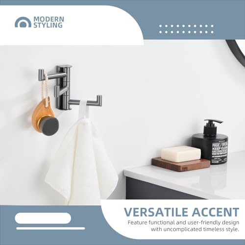 Angle Simple Swivel Hook 3 Arms, Towel Hook - Image 3