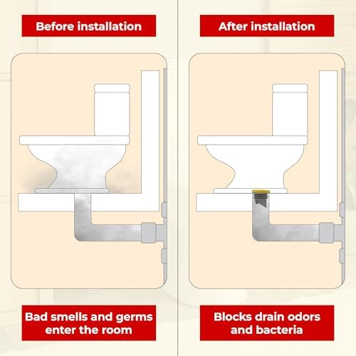 Toilet Flange Wax Ring with Anti-Backflow Valve, Rubber + Plastic, 3.2-4 inch - Image 5