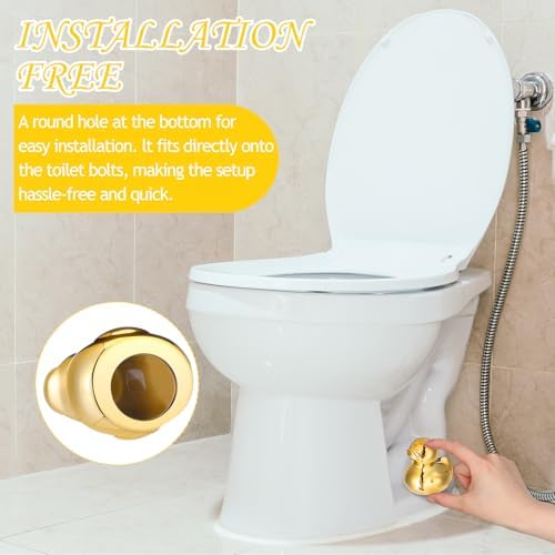 Wonderjune 2 Pack Toilet Bolt Covers Ceramic Bathroom - Image 5