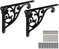 2 Pack 8 Inch Shelf Brackets, Metal Bracket by khtumeware