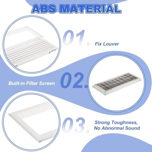PATIKIL 28x8 Inch Plastic Ventilation Grille, Return Air Vent Cover Removable - Image 3