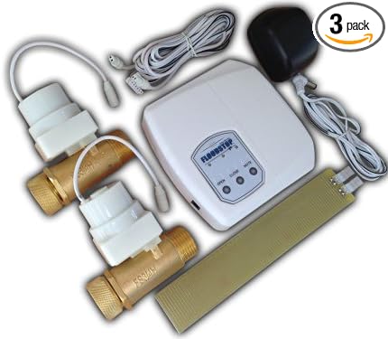 New Floodstop Washing Machine Valve Shutoff Kit FS3/4H v4 Inline Valves by FloodStop