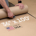 Construction Paper Roll 36" x 1200", 300 Sq.Ft – Extra Thick Floor Covering by IDLPackaging