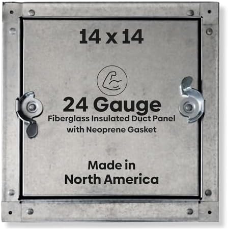 Best 14" x 14" Self-Stick Duct Access Door – 1" Fiberglass Insulated Steel HVAC by BestAccessDoors