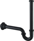 Brass P Trap U-Shape 1 1/4 inch Sink Drain Pipe by SEABEFORE
