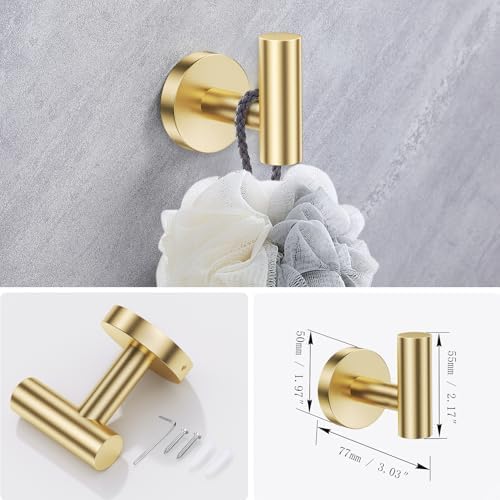Lairuier Bathroom Hardware Set, 4-Piece Towel Holder Set Include Toilet Paper - Image 5