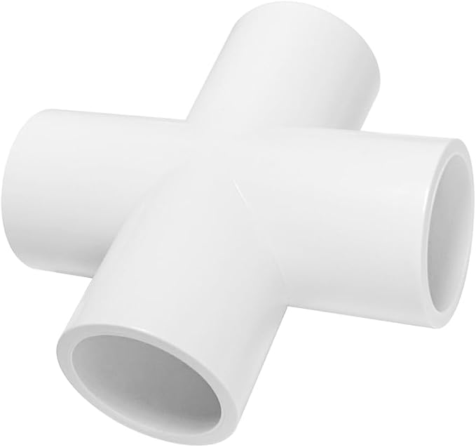 4 Way 3/4 SCH40 Flush Cross PVC Fitting Pipe Connector - Image 6