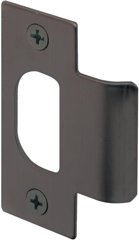 Prime-Line E 2568 Solid Brass Standard T-strike Door Strike Plate, 2-1/8 in. by Prime-Line
