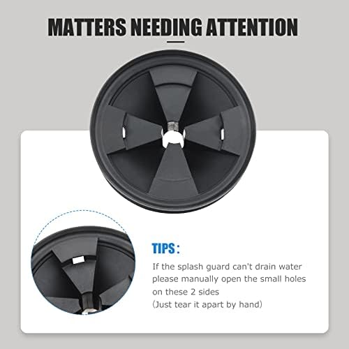 Garbage Disposal Splash Guards, 3 3/8" EPDM Rubber Drain Insert - Image 5
