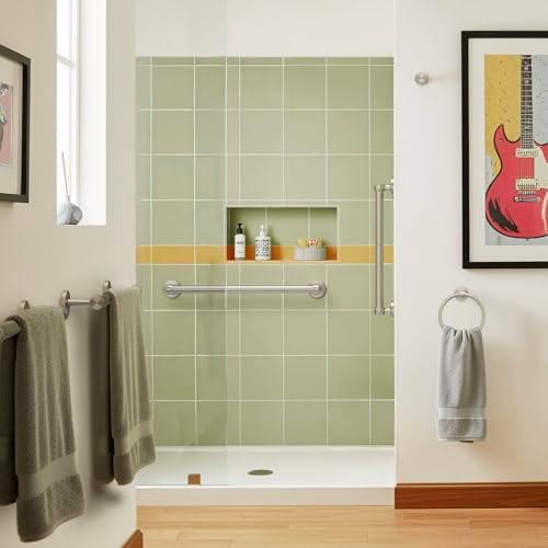 Gatco 5212SN Gibson Towel Ring, Wall Mounted Hand Towel Holder - Image 4