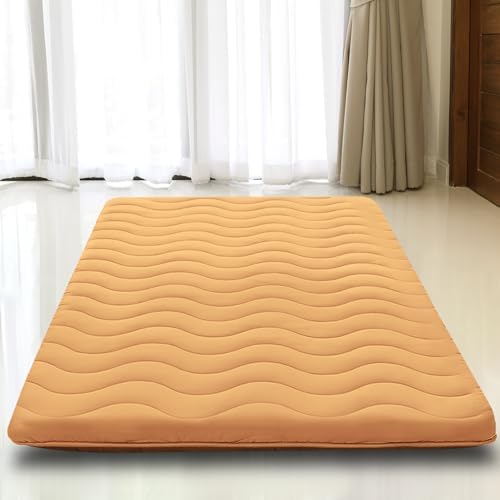 SCHNAUZER HOME Japanese Floor Futon Mattress Twin 3.5" Thick Coffee by SchnauzerHome