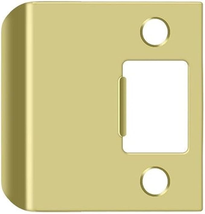 Deltana SPE225U3 Extended Lip Strike Plate; 2-1/4" Overall; Bright Brass Finish by Deltana