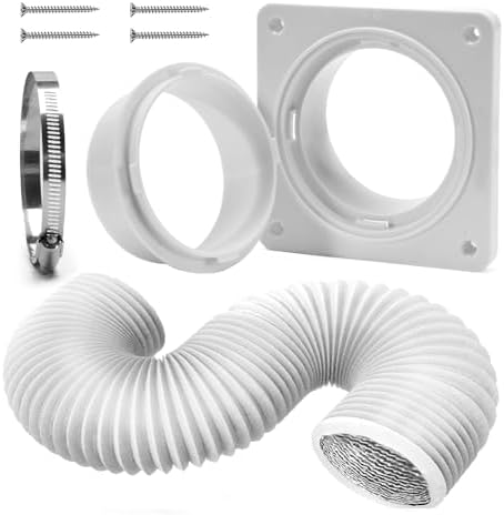 Dryer Vent Wall Plate Quick Connector Snap to Vent Dryer Dock Connector Kit by VIWINVELA
