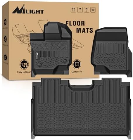 Nilight TPE Floor Mats for Ford F-150 F150 Lightning SuperCrew Cab by Nilight