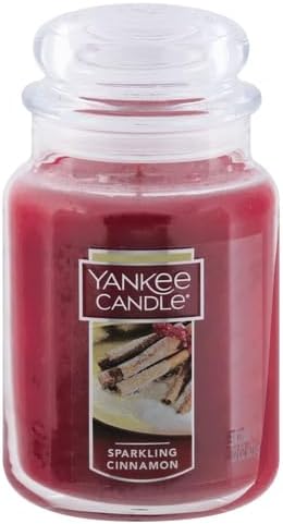 Yankee Candle Sparkling Cinnamon Scented, Classic 22oz Large Jar Single Wick - Image 2