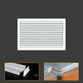Linear Bar Air Grille 12" X 8", Aluminum Air Supply/Return Grilles, Easy Air by Powrocket
