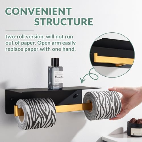 APLusee Double Toilet Paper Holder - Image 7
