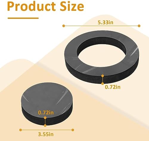 Wall Hung Toilet Gasket Z1200-NEOSEAL-GSKT-4 Bonded Neo Seal Closet Gasket - Image 2