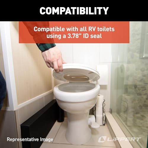 Lippert Components Flow Max™ Replacement RV Toilet Bottom Gasket & Mounting - Image 4