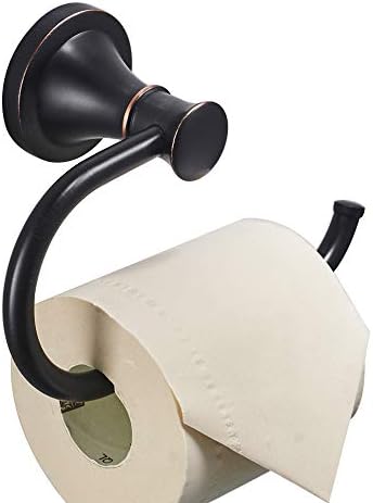 BESy Toilet Paper Holder Wall Mount Bathroom Roll Holder Oil Rubber Bronze by BESy