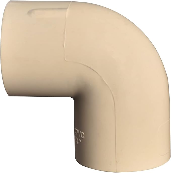 1/2" 10pcs CPVC Pipe Fittings 90DEG Elbow Slip to Slip Beige | Coupling Adapter - Image 4