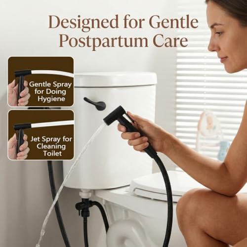 BARROCK Handheld Bidet Sprayer for Toilet, Stainless Steel Metal Made Baby - Image 3