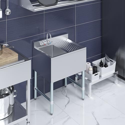 AmGood One Compartment Stainless Steel Under bar Sink - Image 5