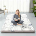 SCHNAUZER HOME Japanese Futon Floor Mattress Full 3.5" Thick Ink Wash by SchnauzerHome