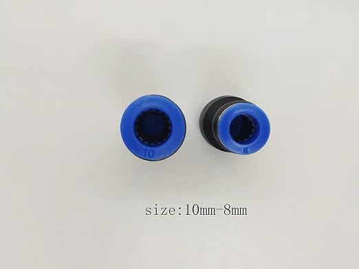 zjxed 10mm OD x 8mm OD Pneumatic quick Connector Push to Connect fittings - Image 2