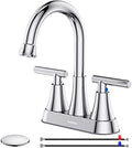 Bathroom Faucet, Hurran 4 inch Centerset 2-Handle Lead-Free by Hurran
