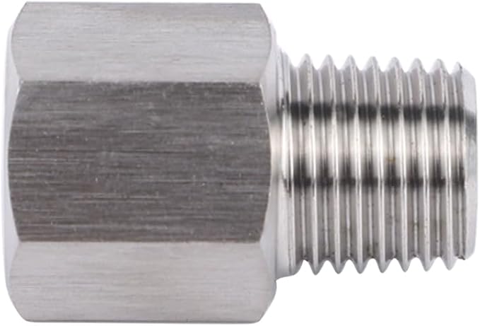 Stainless Steel 304 1/4" NPT Female x M16*1.5 Male Pipe Adapter 1pc - Image 4