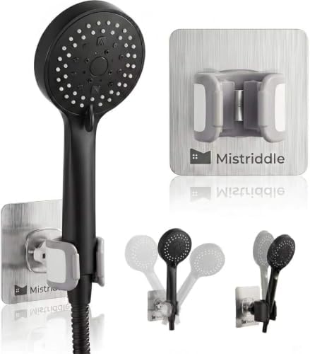 Mistriddle Shower Head Holder, Adjustable 360° Swivel, Anti-Scratch TPU by Mistriddle