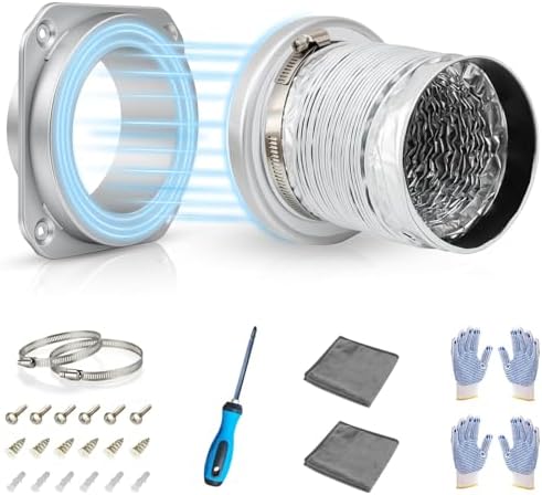 Magnetic Dryer Vent Coupling Kit: Quick Connect/Disconnect, Strong by Vexong