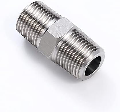 3/4" Male to 3/4" Male NPT Hex Nipple, 304 Stainless Steel Threaded Pipe - Image 3