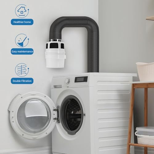 【Upgraded】 3 in 1 Indoor Dryer Vent Kit Lint Trap - Image 6