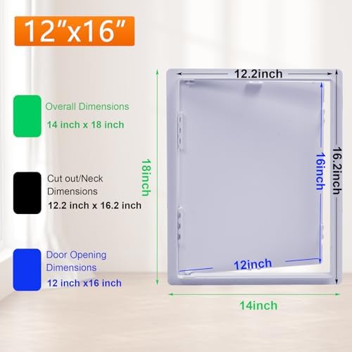 Suteck Plastic Access Panel for Drywall & Ceiling 12 x 16 Inch - Image 2