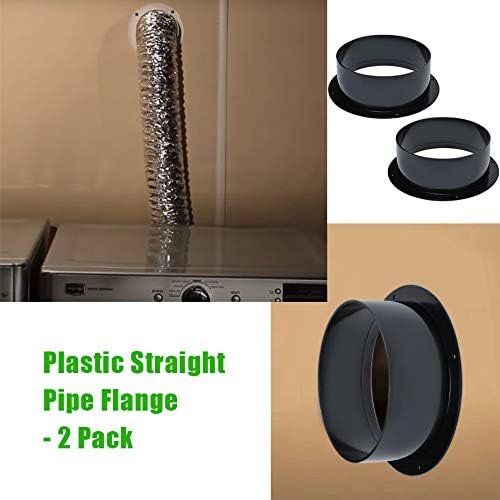 6 Inch Duct Connector Flange 2 Pack, ABS Exhaust Hose Wall Mount Adapter | - Image 7