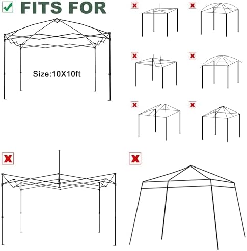 10x10 Canopy Replacement Top - Image 6