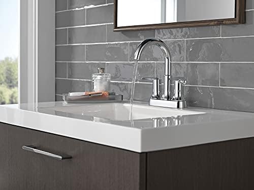 Delta Faucet Trinsic Chrome Bathroom Faucet, Bathroom Sink Faucet, Diamond Seal - Image 3
