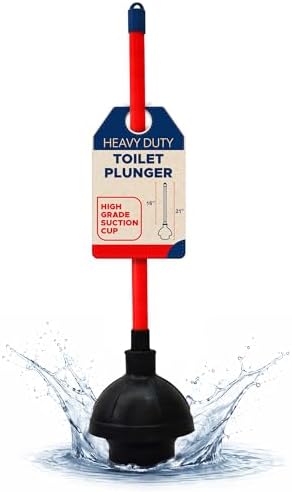 Heavy Duty Toilet Plunger for Bathroom by GetBatsOut