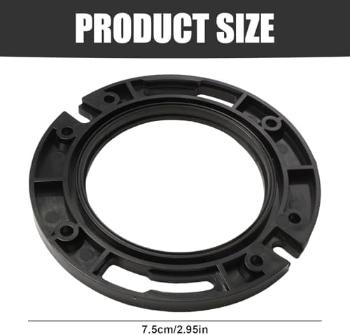 Toilet Flange with Wax Ring, Replacement Kit Includes Bolts PVC Toilet Flange - Image 5