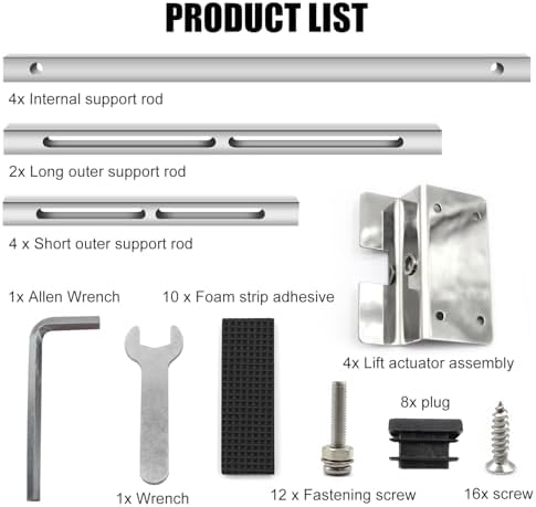 2-Pack Upgraded Undermount Sink Bracket, Undermount Sink Support Kit, Stainless - Image 5