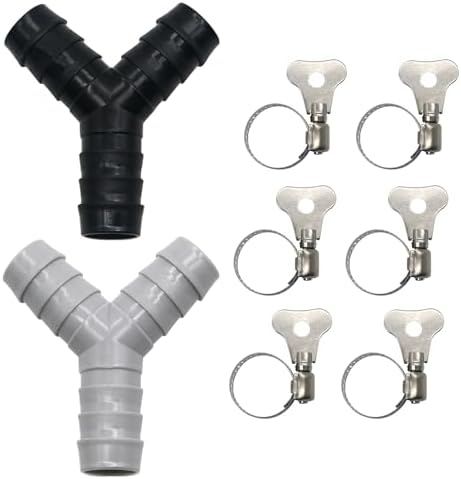 2 Pcs Universal Y-Shaped Washing Machine Hose Splitter, Fit by FUATY