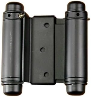 Self Closing Double Action Spring Door Hinge Saloon Matte Black 3 Inch by HingeOutlet
