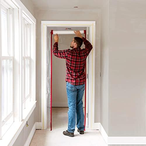 ZipWall PY50 Dust Barrier Plastic Sheeting, 3 mil & ZipDoor ZDS Standard Dust - Image 6