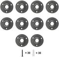 GeilSpace 10 Pack Floor Flange, Malleable Iron Pipe Fittings by GeilSpace