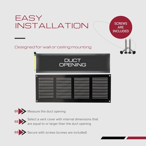 14x4 Vent Cover with Built-in Screen - Image 5
