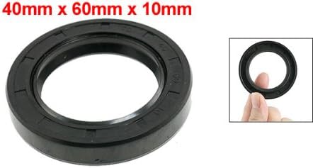 uxcell Metric Rotary Shaft Oil Seal 40x60x10mm TC Double Lips Rubber - Image 2
