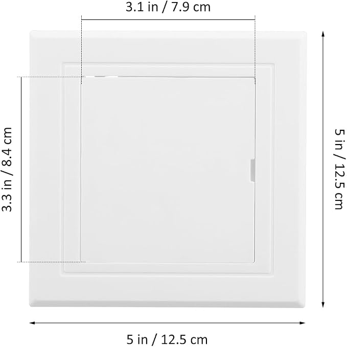 jojofuny Access Panel for Drywall, 3 X 3 Inch PVC Toilet Wall Access Panel - Image 4